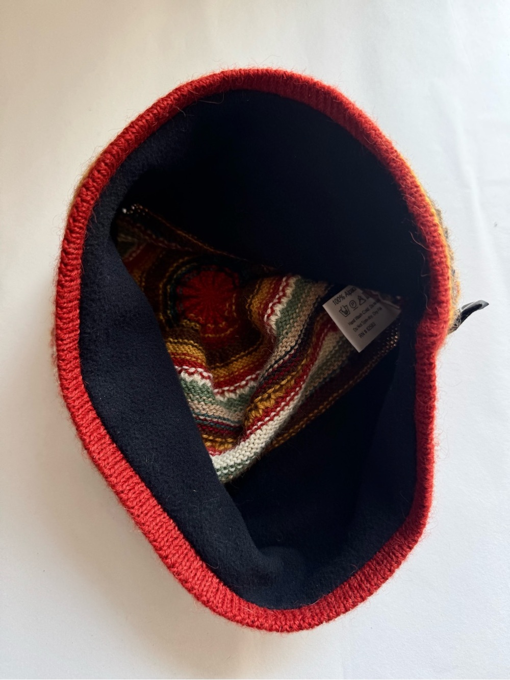 Turtle Fur 100% Alpaca Colorful Stripe Knit Beanie Outdoor Fall Winter - Picture 7 of 8